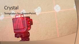  Presentation with laser - Theme enhanced with laser level measuring tool background and a lemonade colored foreground
