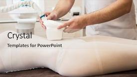  Presentation with abdominal - Beautiful presentation featuring laser lipolysis of the abdominal backdrop and a lemonade colored foreground