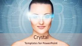  Presentation with virtual technology - Slide deck consisting of laser medicine and security technology background and a lemonade colored foreground