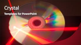  Presentation with laser beams - Slides featuring laser ray on the disk background and a tawny brown colored foreground