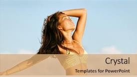  Presentation with laser beauty treatment - Audience pleasing PPT layouts consisting of laser treatment waxing wellness free backdrop and a coral colored foreground