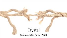  Presentation with last chance - Colorful presentation enhanced with last chance - hemp rope right before ripping backdrop and a white colored foreground