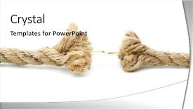  Presentation with last chance - Theme consisting of last chance - hemp rope background and a white colored foreground