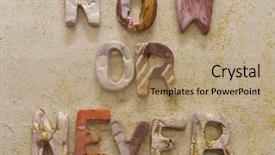  Presentation with last chance - Audience pleasing PPT theme consisting of last chance - now or never concept backdrop and a  colored foreground