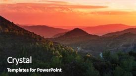  Presentation with last - Cool new slides with last day - scenic view of the mountains backdrop and a  colored foreground