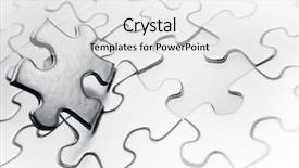  Presentation with jigsaw - Audience pleasing presentation theme consisting of last piece of jigsaw puzzle backdrop and a white colored foreground