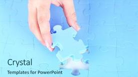  Presentation with last - Beautiful PPT layouts featuring last piece of jigsaw puzzle backdrop and a arctic colored foreground