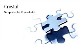  Presentation with last - Presentation theme consisting of last piece of jigsaw puzzle background and a white colored foreground