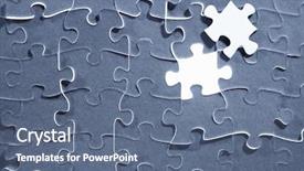  Presentation with last - Cool new PPT theme with last piece of puzzle placed backdrop and a ocean colored foreground