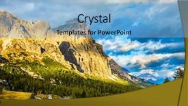  Presentation with sunny fall - Slides with last sunny day of fall background and a  colored foreground