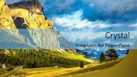  Presentation with sunny fall - Slide set consisting of last sunny day of fall background and a  colored foreground