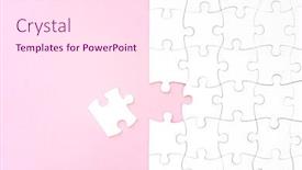  Presentation with pink white - Slide set having last-unconnected-piece-of-white background and a pink colored foreground