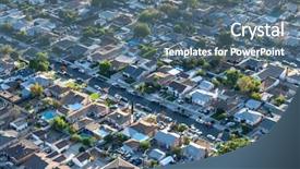  Presentation with los angeles - Colorful PPT theme enhanced with late afternoon aerial view older backdrop and a ocean colored foreground