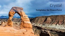  Presentation with late - Slide deck consisting of late-evening-photo background and a teal colored foreground