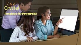  Presentation with technical service - Presentation enhanced with late-night-environment-friendly-call background and a tawny brown colored foreground