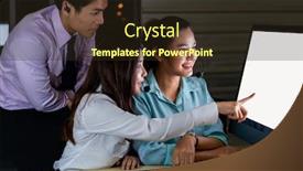  Presentation with technical service - Slide deck consisting of late-night-environment-friendly-call background and a tawny brown colored foreground