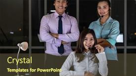  Presentation with technical service - Slide set consisting of late-night-environment-portrait background and a tawny brown colored foreground