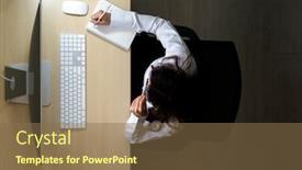  Presentation with call center - Amazing PPT layouts having late-night-environment-top-view backdrop and a tawny brown colored foreground