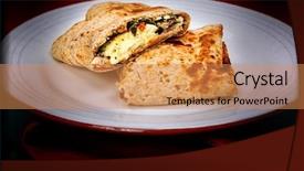  Presentation with egg - Amazing presentation theme having late night feta egg wrap backdrop and a coral colored foreground