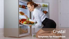  Presentation with woman and drugs - Cool new slides with late night food - woman wearing shoose for something backdrop and a  colored foreground