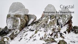  Presentation with late - Audience pleasing presentation design consisting of late-snow-in-sprig backdrop and a white colored foreground