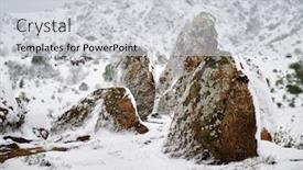  Presentation with late - Slides having late-snow-in-sprig background and a light gray colored foreground