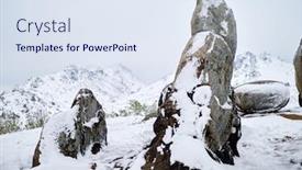  Presentation with late - Slides enhanced with late-snow-in-sprig background and a sky blue colored foreground