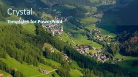  Presentation with mountain view california - Presentation theme consisting of late-spring-alps-mountain-view and a ocean colored foreground