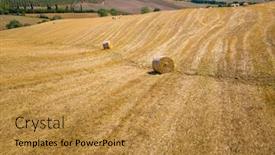  Presentation with late - Colorful PPT theme enhanced with late-summer-aerial-landscape backdrop and a gold colored foreground
