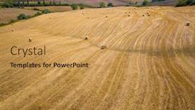  Presentation with late - PPT layouts having late-summer-aerial-landscape background and a yellow colored foreground