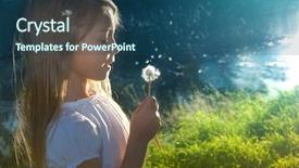  Presentation with dreams - Presentation enhanced with late summer dreams background and a ocean colored foreground