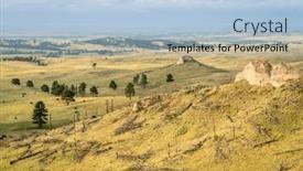  Presentation with scenery - Theme with late-summer-scenery and a light blue colored foreground