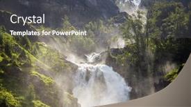  Presentation with waterfalls - PPT layouts with latefossen-is-one background and a dark gray colored foreground