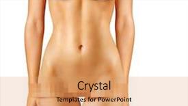  Presentation with hidden - Beautiful slide set featuring latent - beautiful body of woman where backdrop and a coral colored foreground