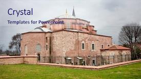  Presentation with later - PPT theme with later converted into a mosque background and a sky blue colored foreground