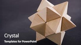  Presentation with dark space - PPT layouts consisting of lateral thinking - complex wooden puzzle with dark background and a dark gray colored foreground
