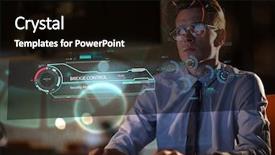  Presentation with dark night - Theme with lateral thinking - young man working on computer background and a  colored foreground