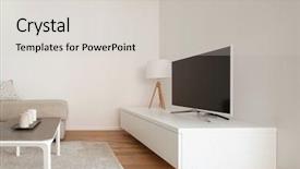  Presentation with minimal - Theme with lateral view of modern minimal background and a light gray colored foreground