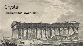  Presentation with temple - Cool new PPT layouts with lateral view of the temple backdrop and a soft green colored foreground