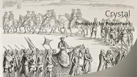  Presentation with tour - Theme consisting of line march soldiers military - lateran procession old illustration rome background and a soft green colored foreground
