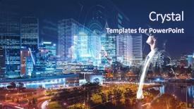  Presentation with mass media business technology internet - Audience pleasing theme consisting of latest technologies for business mixed backdrop and a  colored foreground