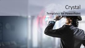  Presentation with mass media business technology internet - Audience pleasing theme consisting of latest technologies for business mixed backdrop and a  colored foreground