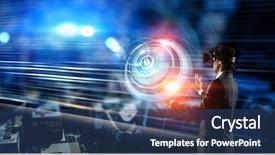  Presentation with business - Slides featuring latest technologies for business mixed background and a ocean colored foreground