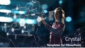  Presentation with mass media business technology internet - PPT layouts consisting of latest-technologies-for-business-mixed background and a navy blue colored foreground