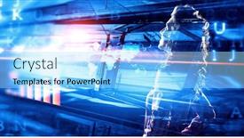  Presentation with mass media business technology internet - Cool new presentation theme with latest-technologies-for-business-mixed backdrop and a arctic colored foreground