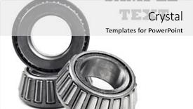  Presentation with joint - Beautiful slides featuring mechanism joint work - three chrome ball bearings stacked backdrop and a light gray colored foreground
