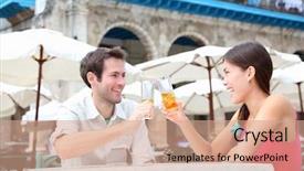  Presentation with travel cafe - Presentation with airplane - people privat celebration - groom background and a light blue colored foreground