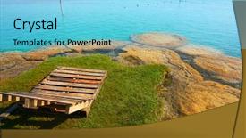  Presentation with women travel mexico us - Presentation theme having latin america caribe - estromatolitos stromatolites in bacalar lagoon background and a light blue colored foreground