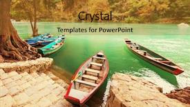  Presentation with fishing boats - Audience pleasing slide deck consisting of latin america caribe - fishing boats in mexico backdrop and a gold colored foreground