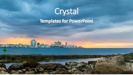  Presentation with panoramic - Slide deck enhanced with latin america caribe - high resolution panoramic view background and a teal colored foreground